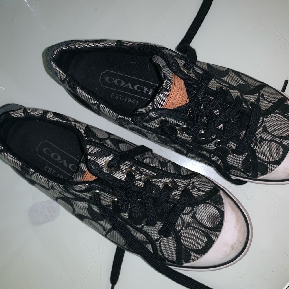 Black and White Coach Sneaker